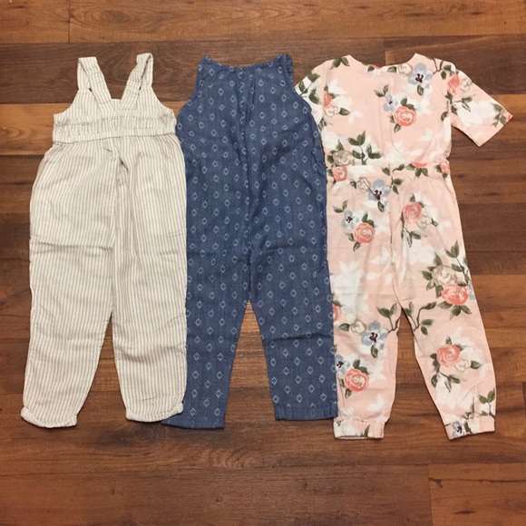 Old Navy Bundle of 3 Girl Jumpsuits Size 4T - Picture 5 of 8
